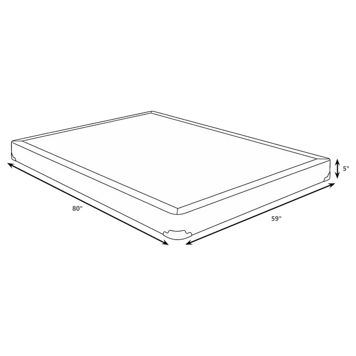 Mercer 5-inch Queen Low Profile Box Spring Foundation