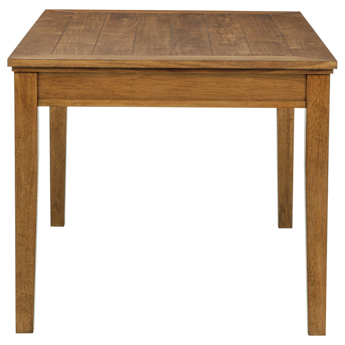 Atwood Rectangular Wood Dining Table Warm Brown