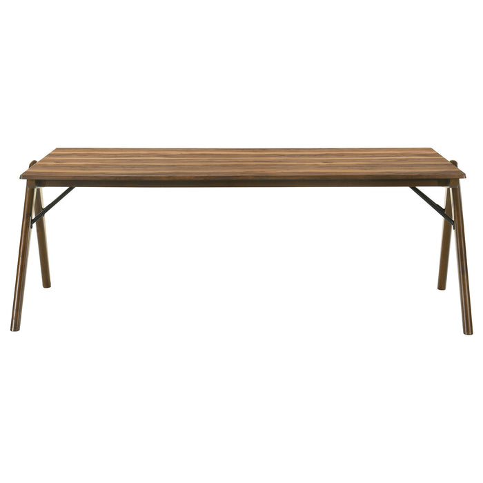 Randolph 7-piece Rectangular Dining Table Sheesham and Brown