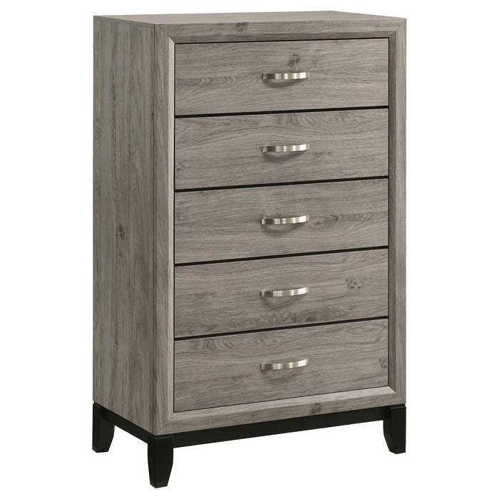 Valen Five-piece Queen Bedroom Set Light Taupe