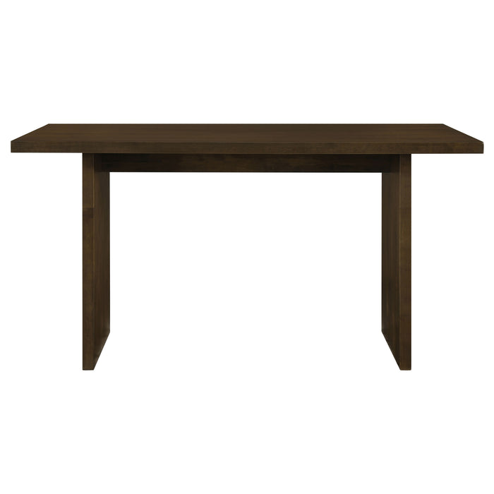 Decker 7-piece 70-inch Rectangular Counter Height Dining Set Cream and Walnut