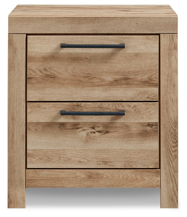 Hyanna Twin Panel Bed with 1 Side Storage, Dresser, Mirror and Nightstand
