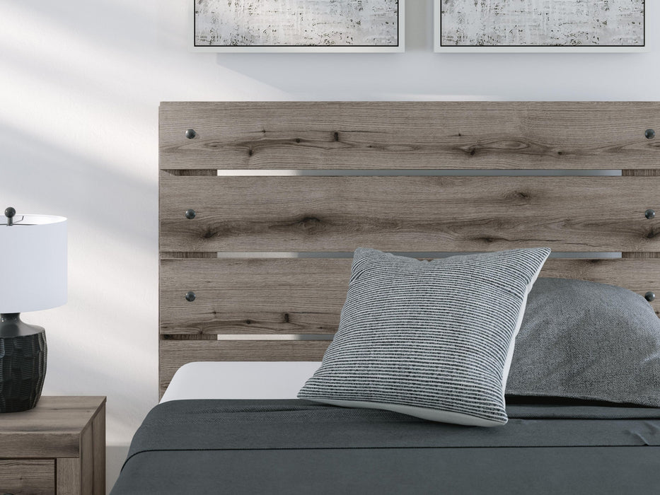 Graystorm Full Panel Bed, Dresser, Mirror and Nightstand