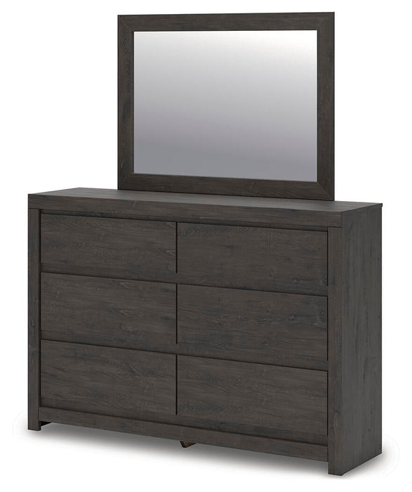 Fraluna Queen Panel Storage Bed, Dresser, Mirror, Chest and Nightstand