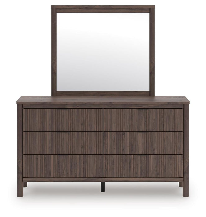Pamytta Full Panel Bed, Dresser and Mirror