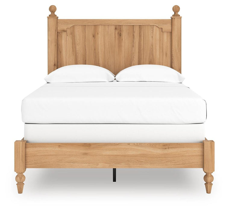 Aleaport Full Panel Bed with Mirrored Dresser