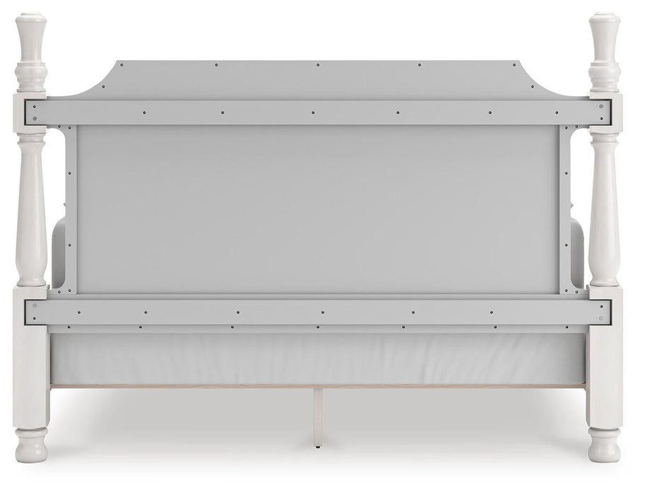 Rowlenstown King Poster Bed, Dresser and Mirror