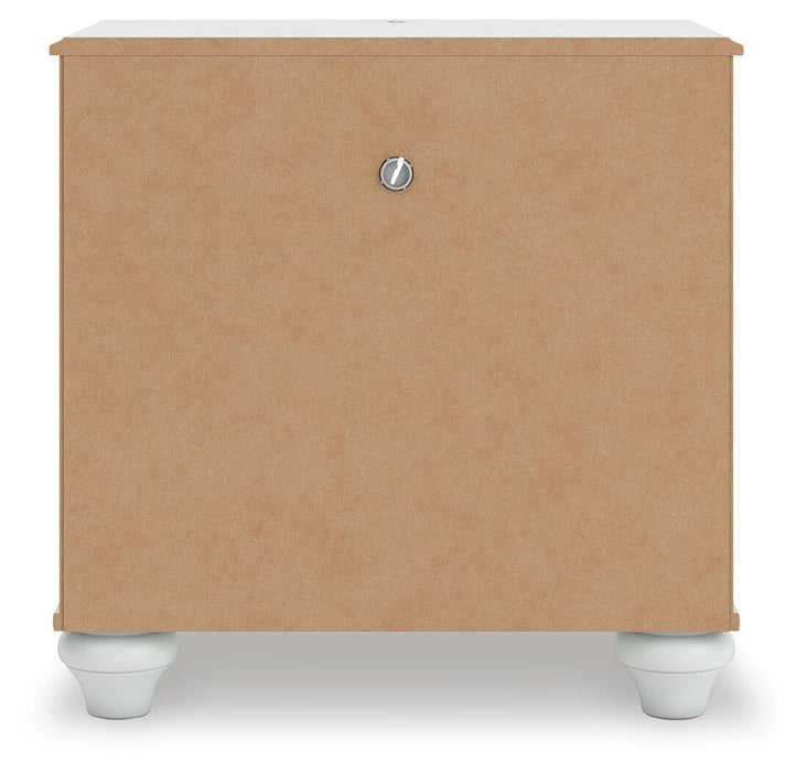 Kozlani Twin Upholstered Panel Storage Bed, Dresser, Mirror and Nightstand