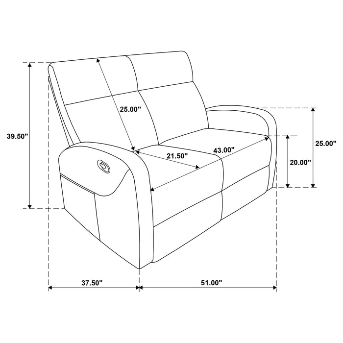 Hamilton 3-piece Chenille Manual Reclining Sofa Set Charcoal Grey
