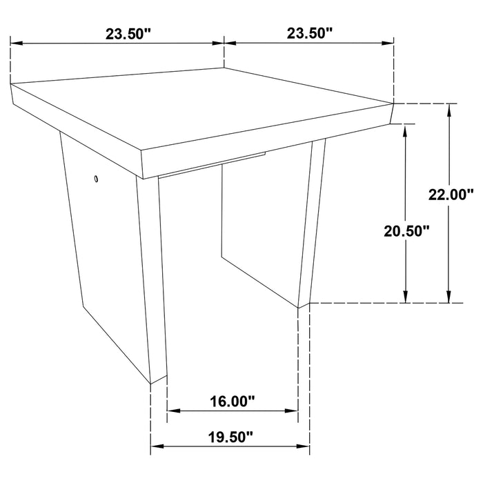 Decker 3-piece Coffee and End Table Set Walnut