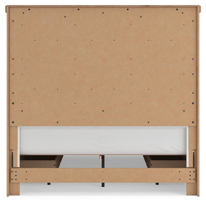 Savonport Queen Panel Storage Bed, Dresser and Mirror