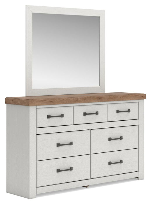 Savonport Twin Panel Bed, Dresser and Mirror