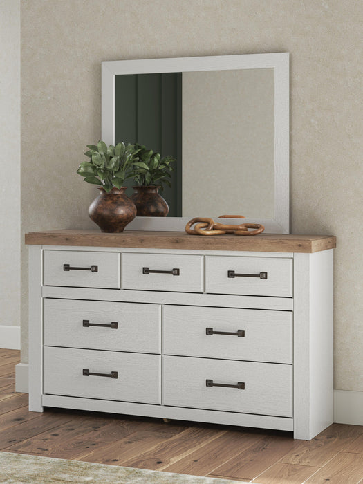 Savonport Twin Panel Bed, Dresser, Mirror, Chest and Nightstand