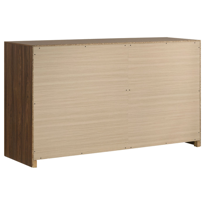 Etienne 5-piece Full Bedroom Set Walnut