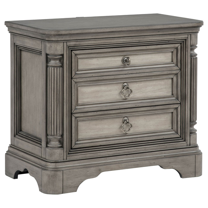 Cresswell 5-piece Eastern King Storage Bedroom Set Weathered Taupe