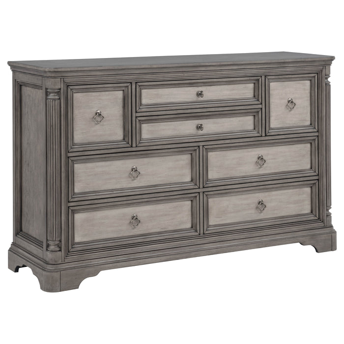 Cresswell 4-piece California King Storage Bedroom Set Taupe