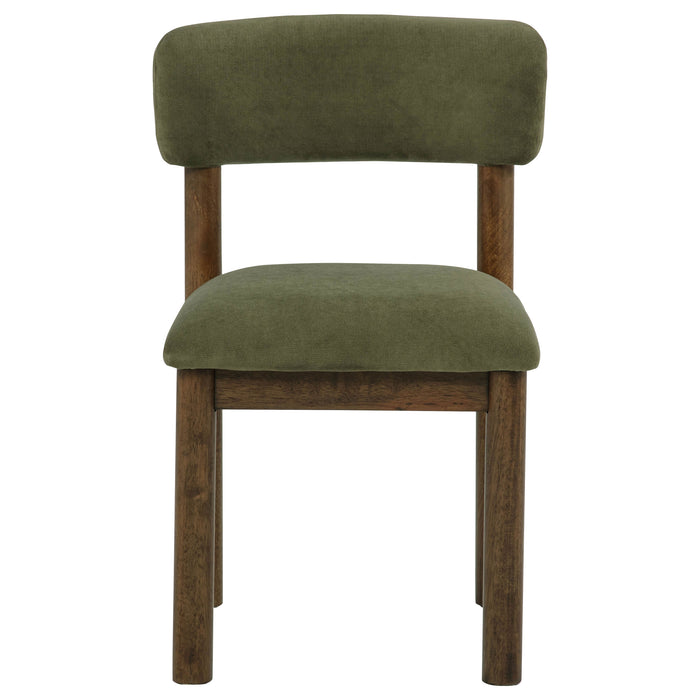 Faulkner 5-piece 48-inch Round Dining Set Moss Green