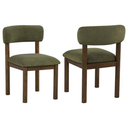 Faulkner Upholstered Dining Side Chair Moss Green (Set of 2)