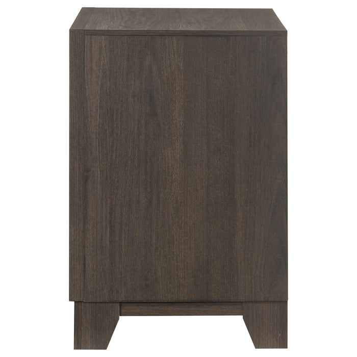 Farre 2-drawer Nightstand Bedside Table Dark Brown