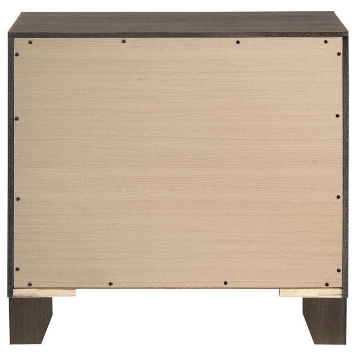 Farre 2-drawer Nightstand Bedside Table Dark Brown
