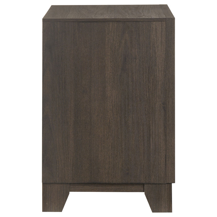 Farre 2-drawer Nightstand Bedside Table Dark Brown