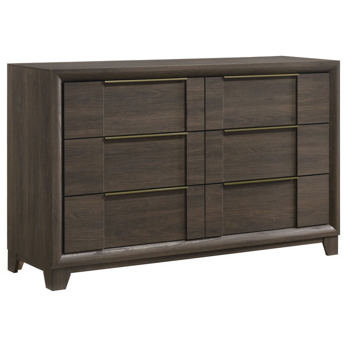 Farre 6-drawer Dresser Dark Brown