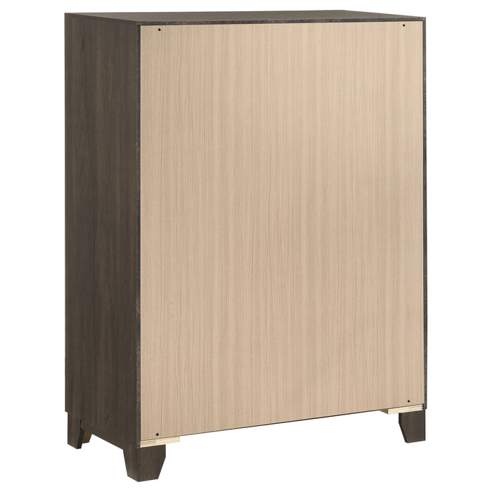 Farre 5-drawer Chest of Drawers Dark Brown
