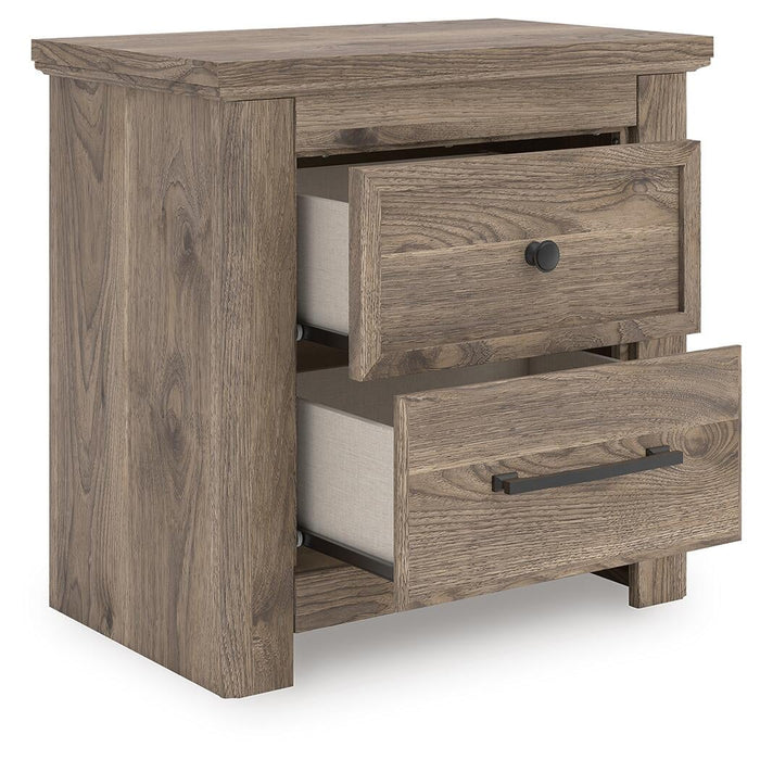 Rusticott Two Drawer Night Stand