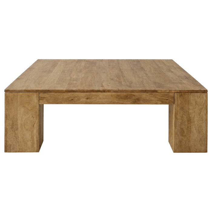 Butte Square Mango Wood Coffee Table Natural