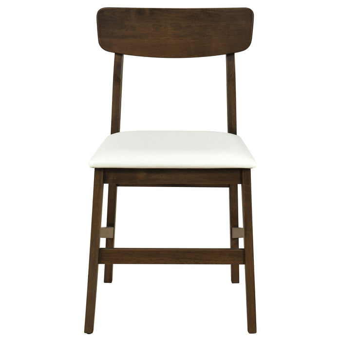 Merrin 7-piece 55-inch Rectangular Dining Set Off White and Walnut