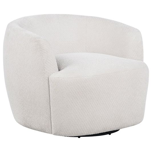 Hudson Fabric Swivel Accent Chair Sand