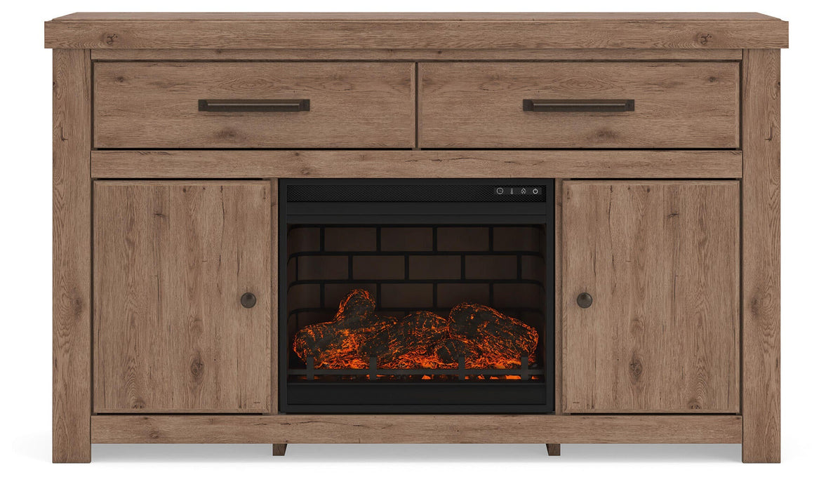 Garistyn 62" TV Stand with Electric Fireplace