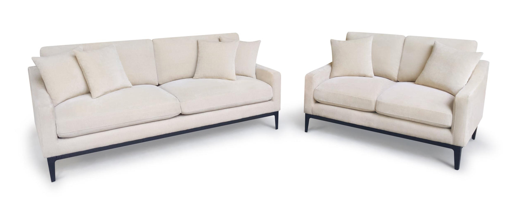 Duarte 2-Piece Sofa and Loveseat Set with Reversible Cushions Latte