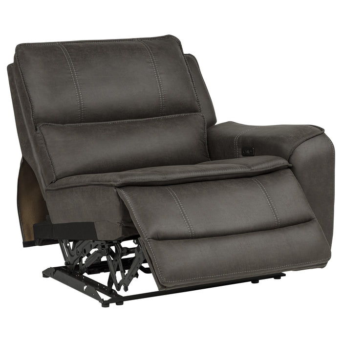 Marcell 3-Piece Power Reclining Loveseat with Charging Console Grey