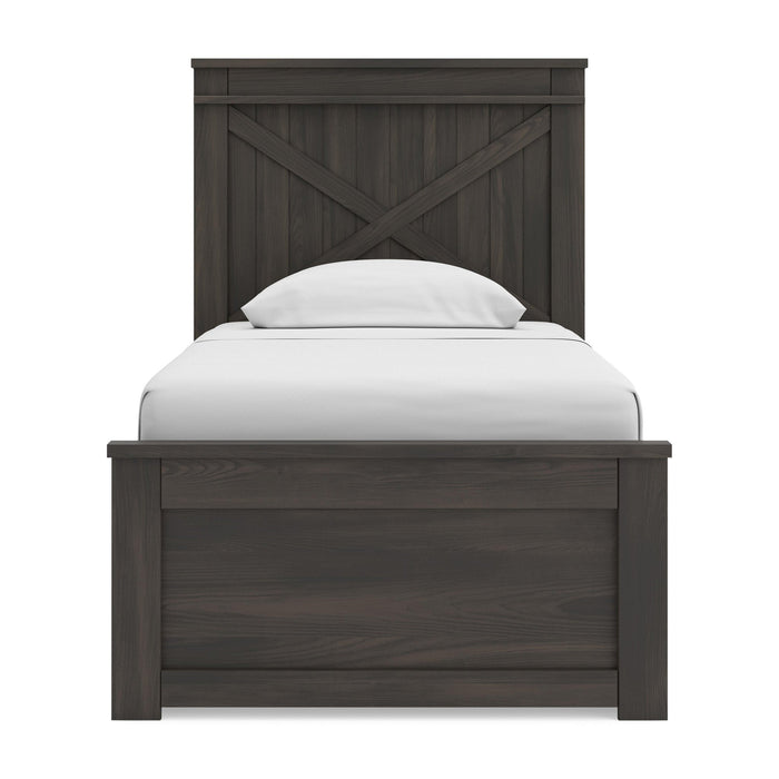 Vonitta Bay Twin Panel Bed with 2 Sided Storage