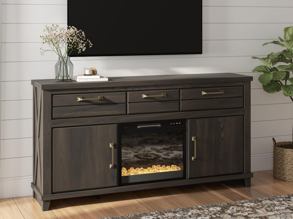 Brazen Valley 71" TV Stand with Electric Fireplace