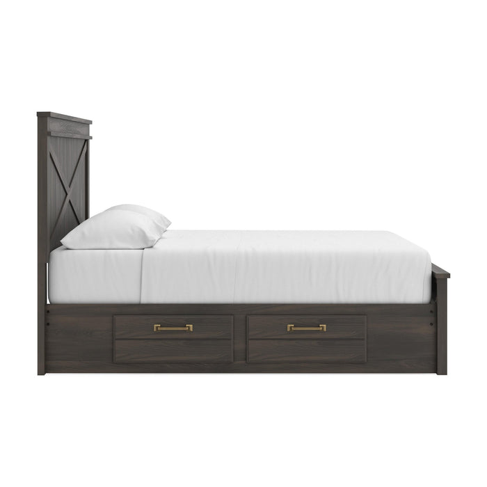 Vonitta Bay King Panel Platform Bed with Storage